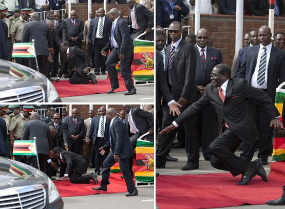 Robert Mugabe Tertimpa Kejadian Memalukan